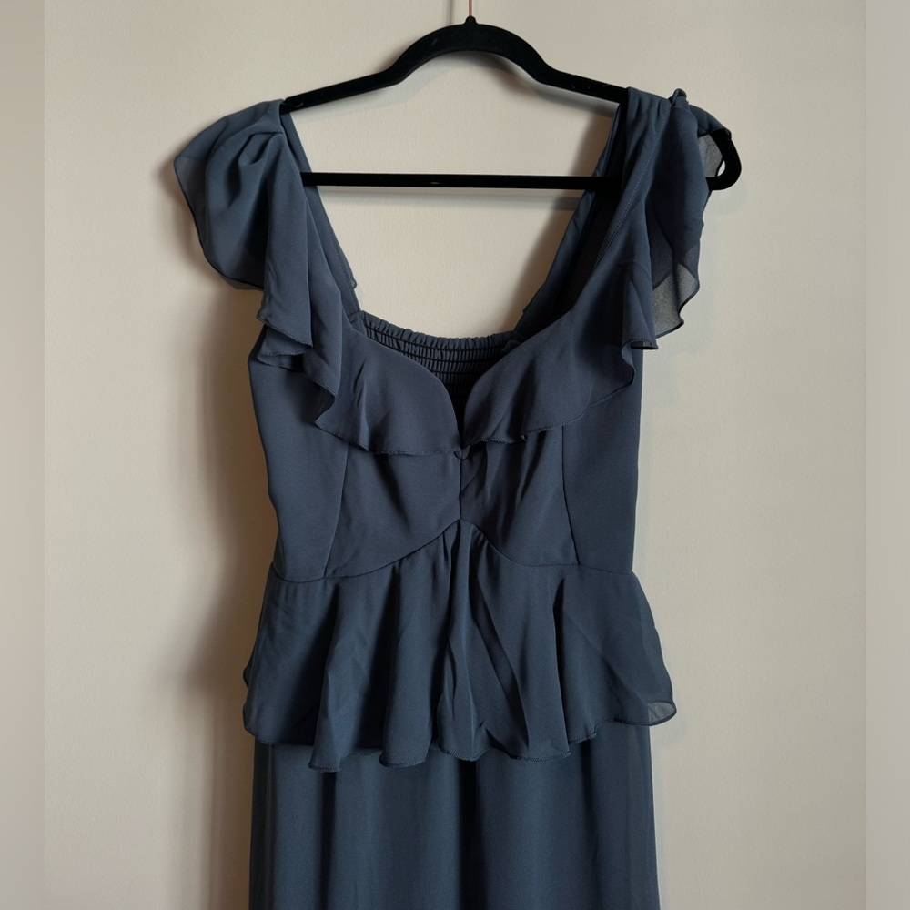 Show Me Your MuMu Blue Maxi Dress - Picture 3 of 12